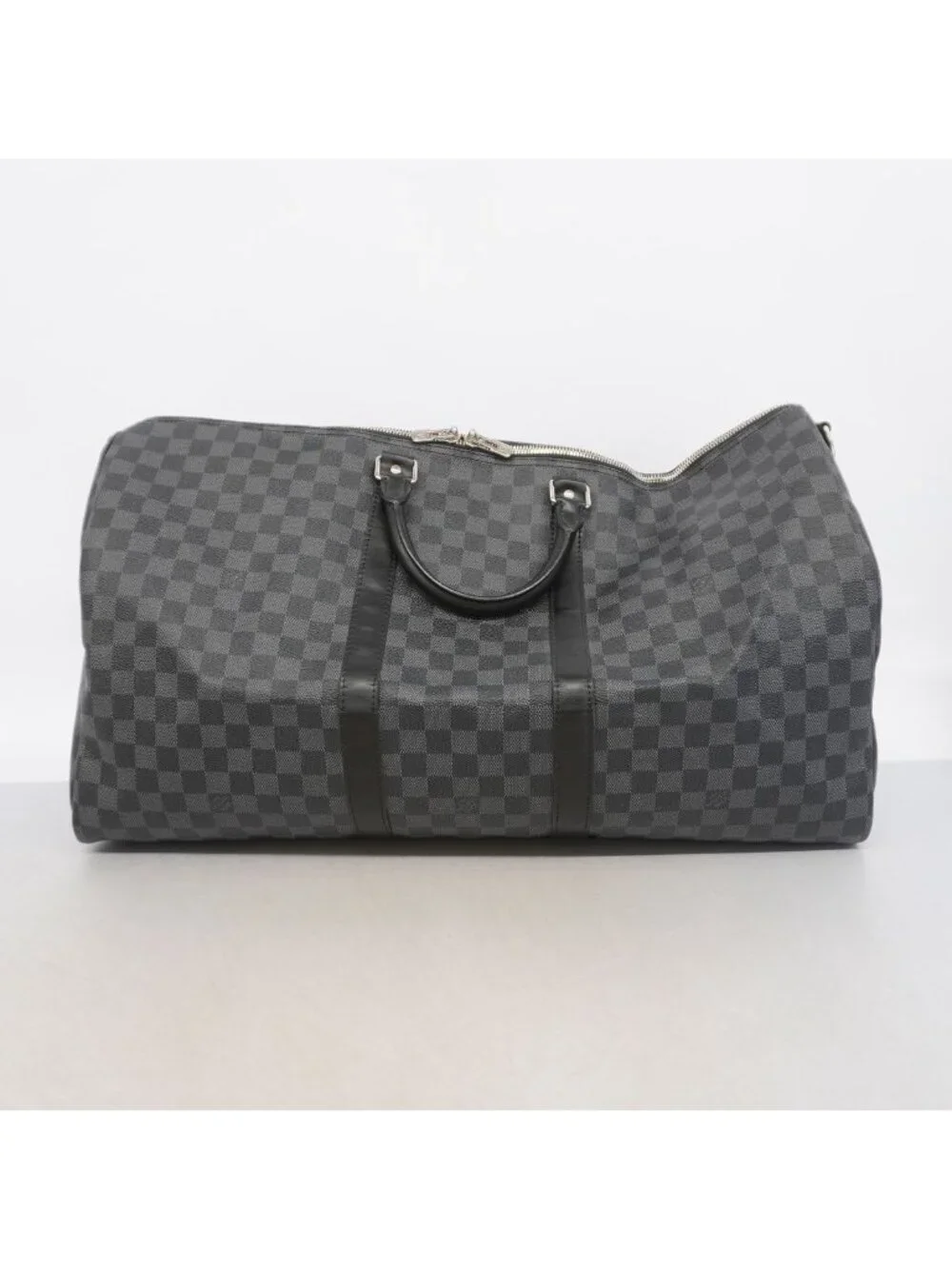 Louis Vuitton Boston Bag Damier Graphite Keepall Bandouliere 55 Black